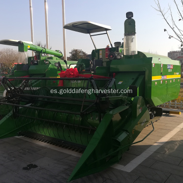 maquinaria agrícola cosechadora de arroz de tipo rastreador sin cabina